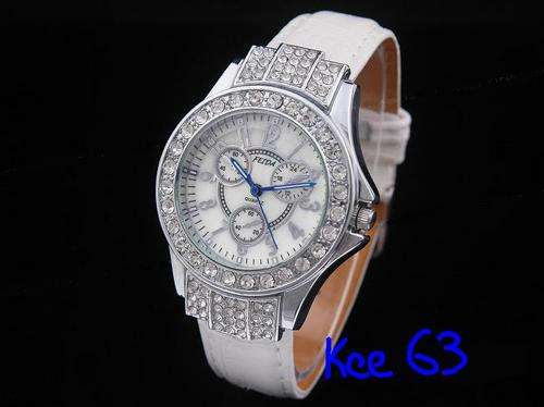 STUNNING WHITE BLING WATCH